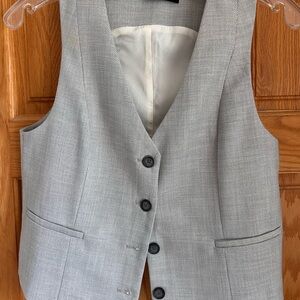 Zara Gray Buttoned Vest